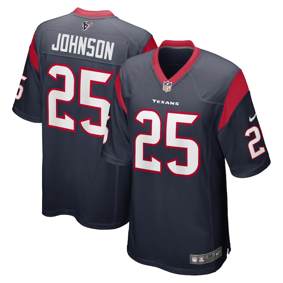 Houston Texans Duke Johnson Game Navy Football Jersey product image