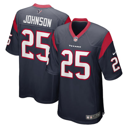 Houston Texans Duke Johnson Game Navy Football Jersey product image
