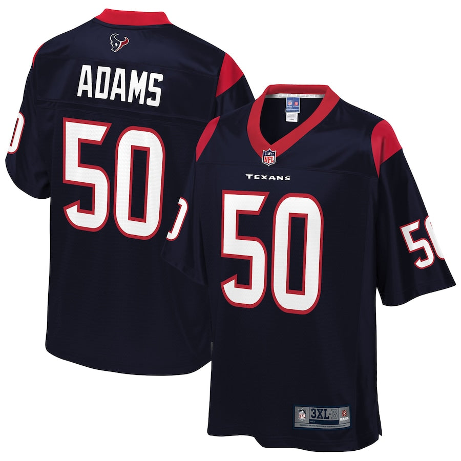 Houston Texans Tyrell Adams Pro Line Big & Tall Navy Football Jersey product image
