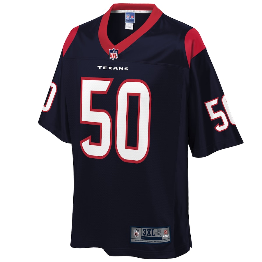 Houston Texans Tyrell Adams Pro Line Big & Tall Navy Football Jersey product image
