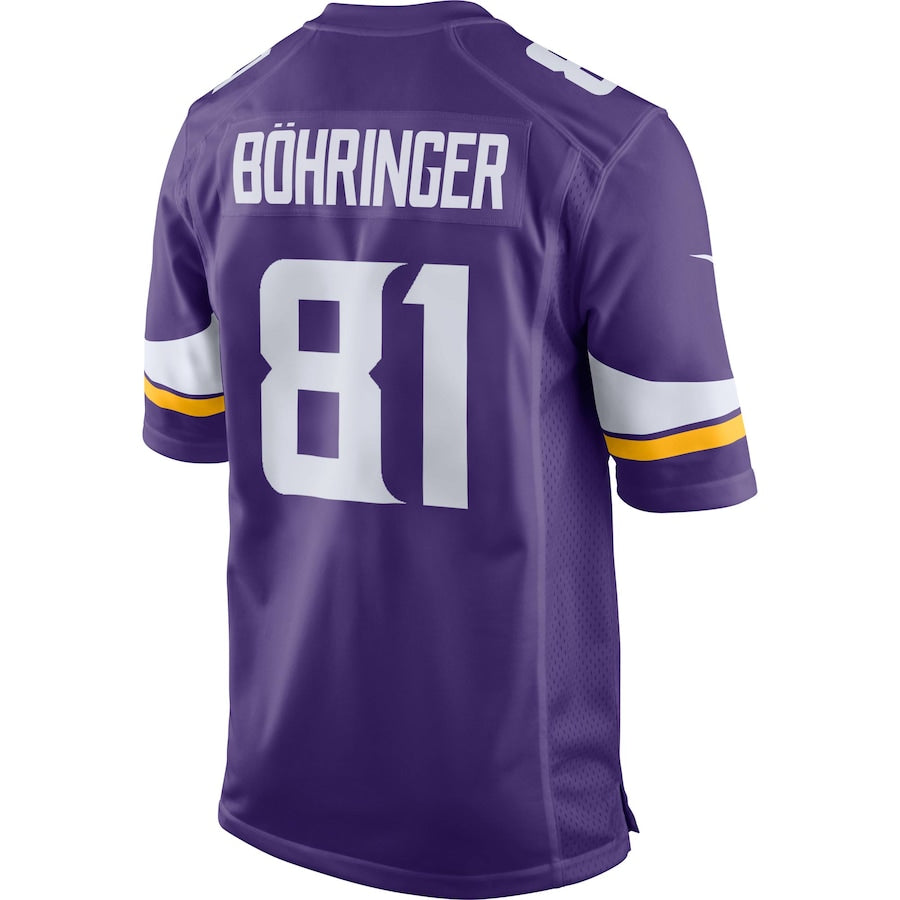Minnesota Vikings Moritz Bohringer Game Team Color Purple Football Jersey product image