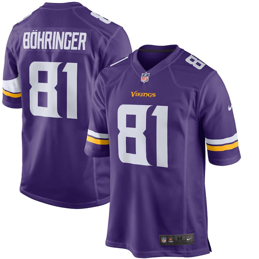 Minnesota Vikings Moritz Bohringer Game Team Color Purple Football Jersey product image