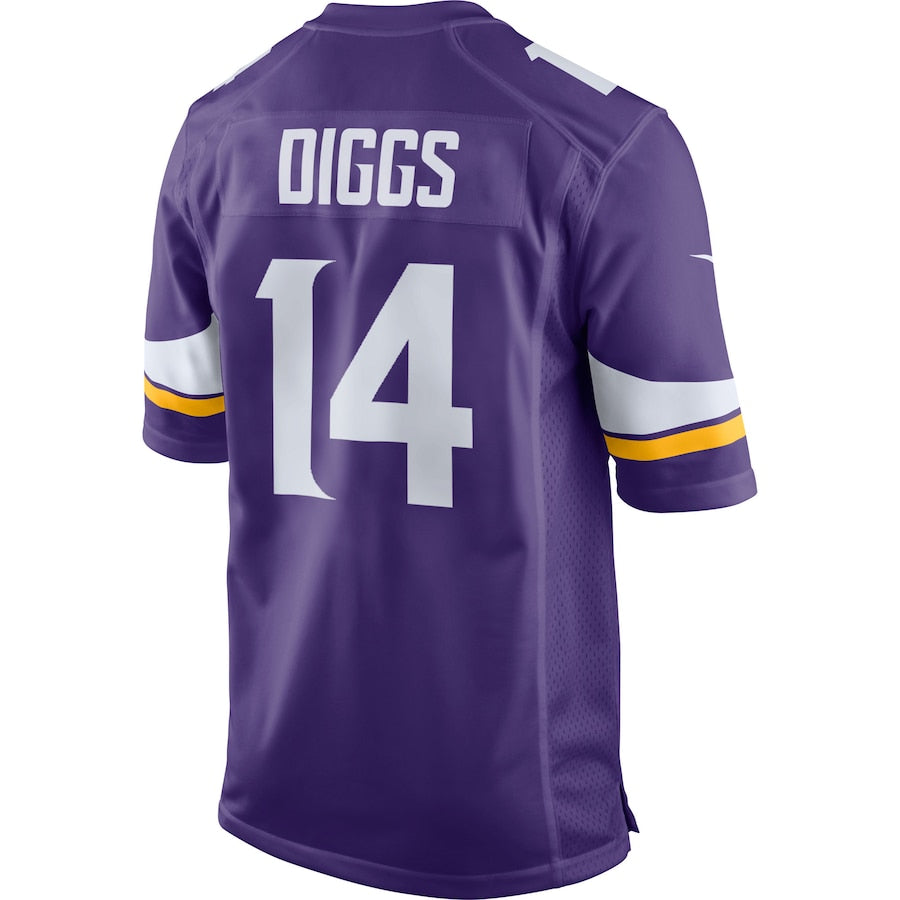Minnesota Vikings Stefon Diggs Game Purple Football Jersey product image