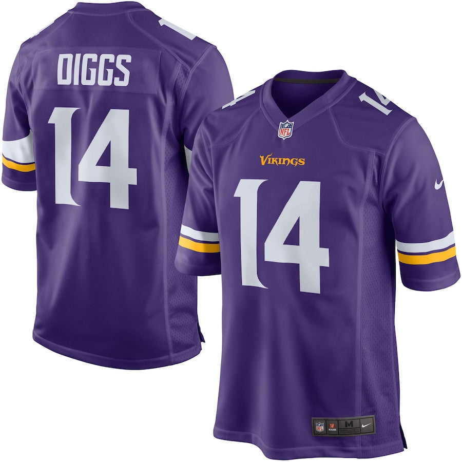 Minnesota Vikings Stefon Diggs Game Purple Football Jersey product image