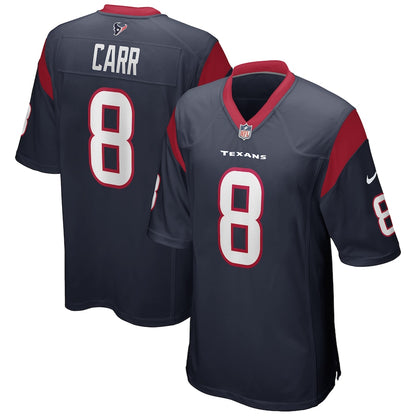 Houston Texans David Carr Game Navy Football Jersey product image
