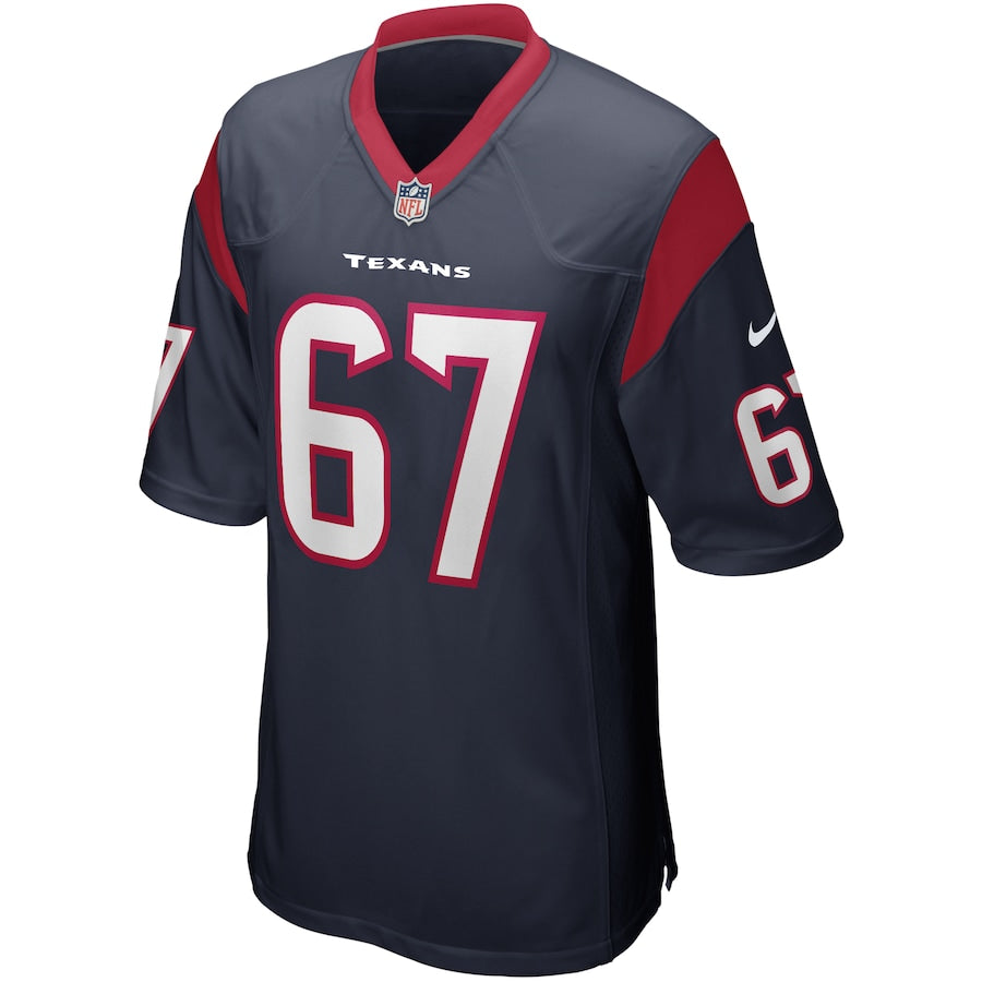 Houston Texans Charlie Heck Game Navy Football Jersey product image