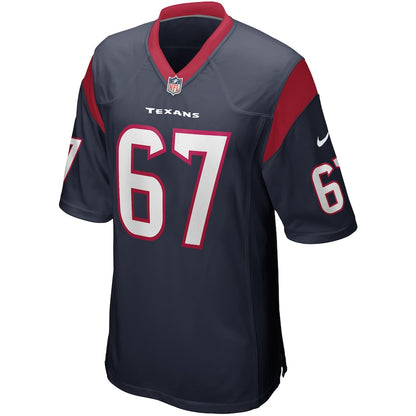 Houston Texans Charlie Heck Game Navy Football Jersey product image