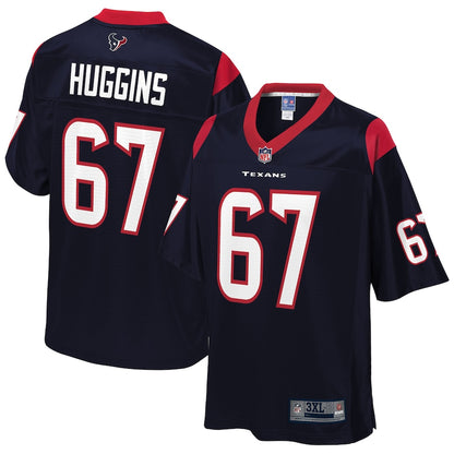 Houston Texans Albert Huggins Pro Line Big & Tall Navy Football Jersey product image