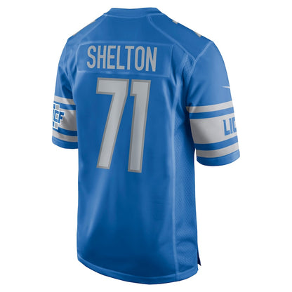 Detroit Lions Danny Shelton Game Blue Football Jersey product image