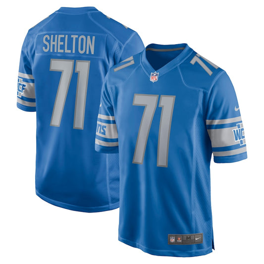 Detroit Lions Danny Shelton Game Blue Football Jersey product image