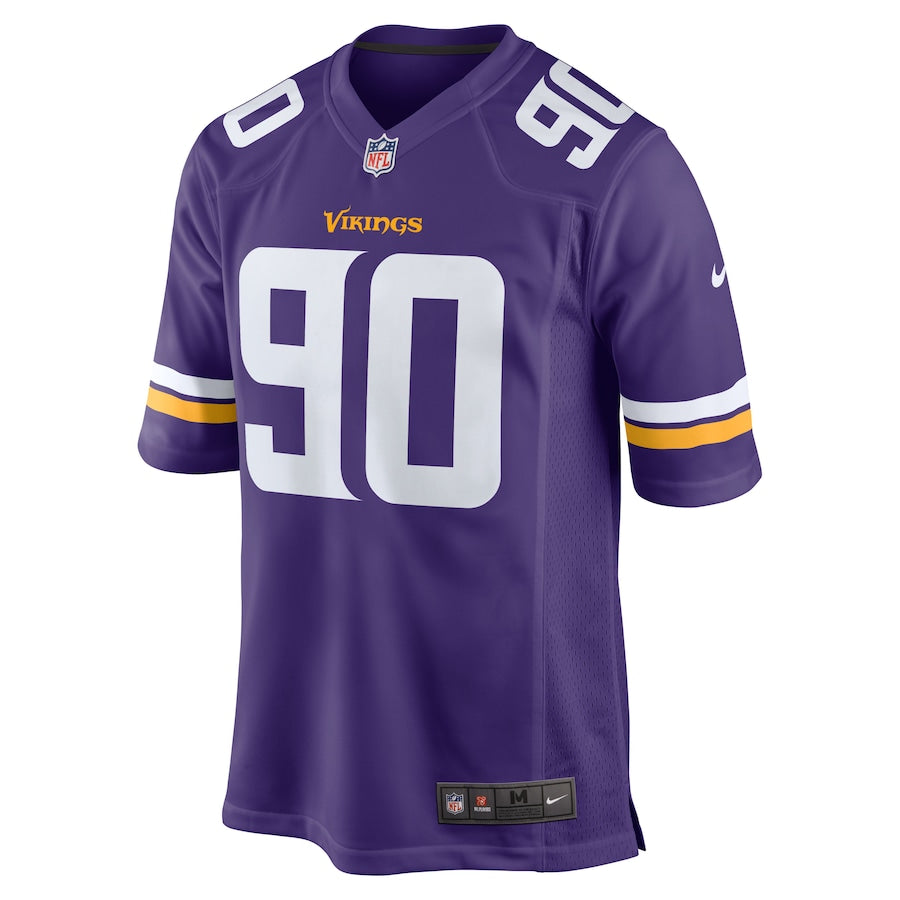 Minnesota Vikings Jalyn Holmes Team Game Purple Football Jersey product image