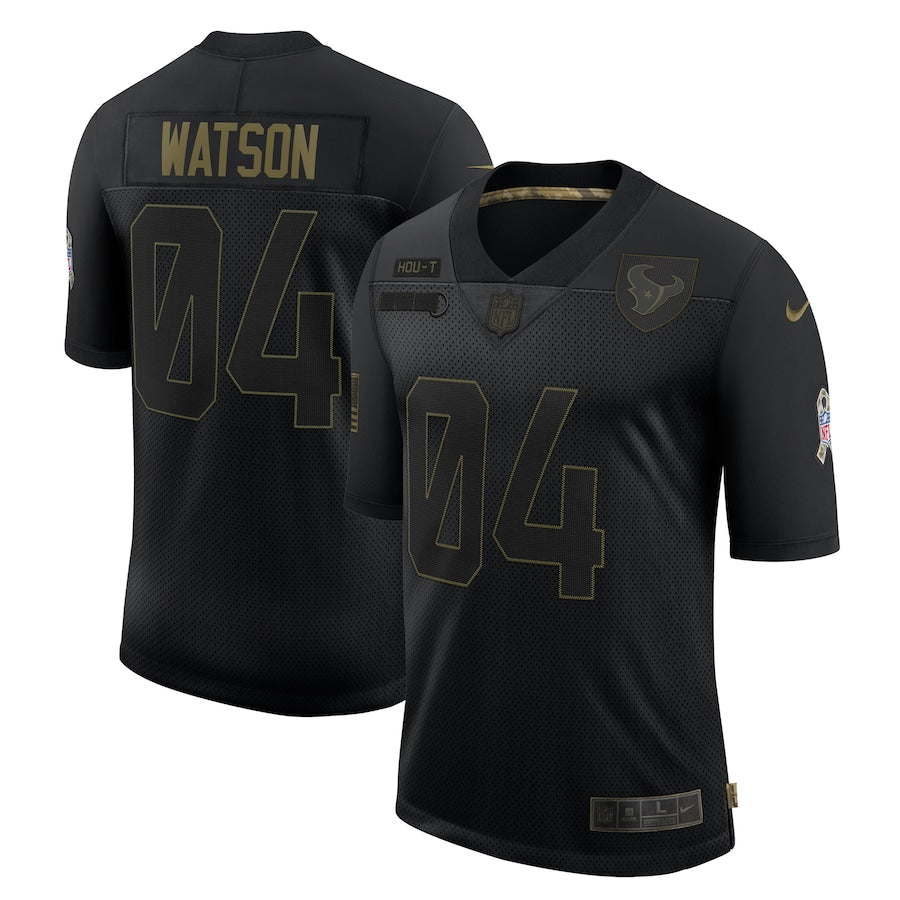 Houston Texans Deshaun Watson Limited Salute To Service Black Football Jersey product image