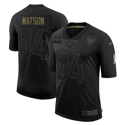 Houston Texans Deshaun Watson Limited Salute To Service Black Football Jersey product image