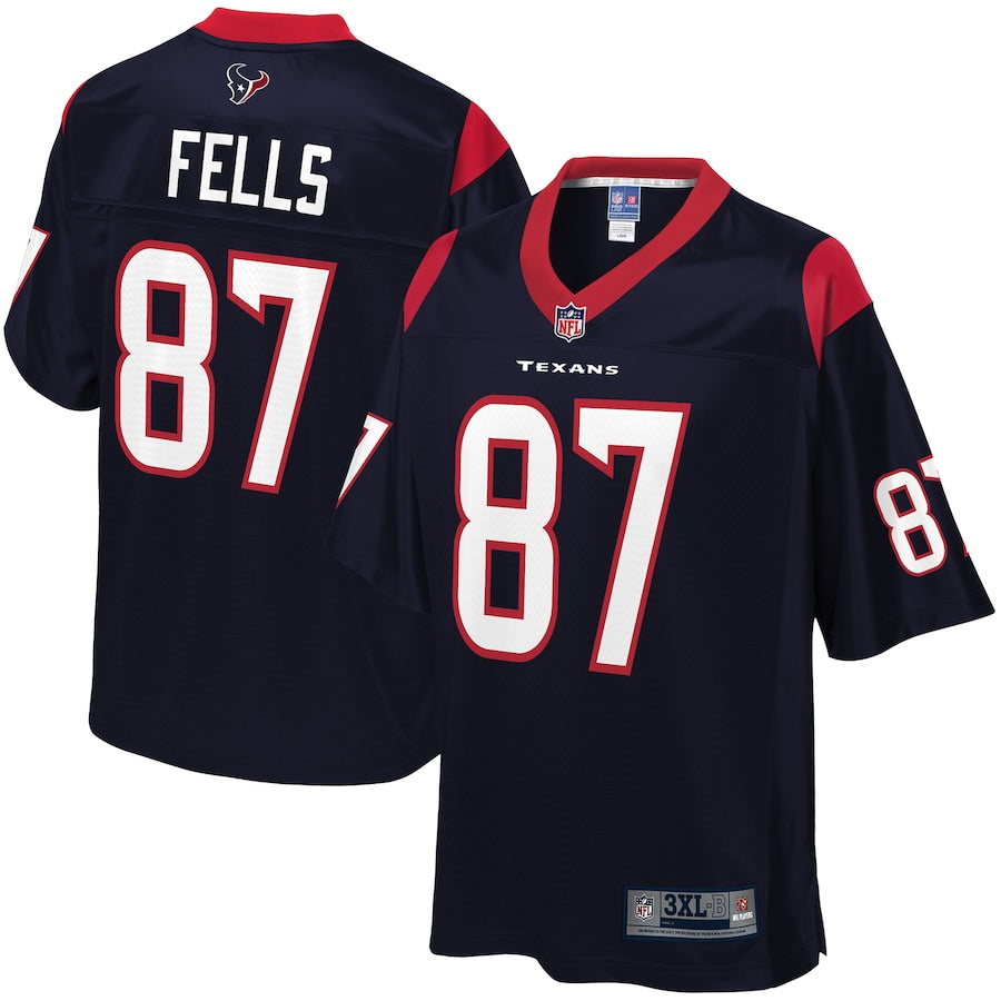 Houston Texans Darren Fells Pro Line Big & Tall Navy Football Jersey product image