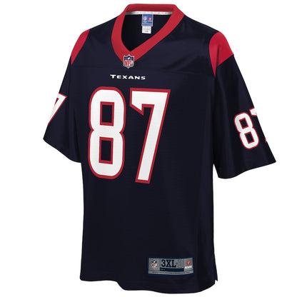 Houston Texans Darren Fells Pro Line Big & Tall Navy Football Jersey product image