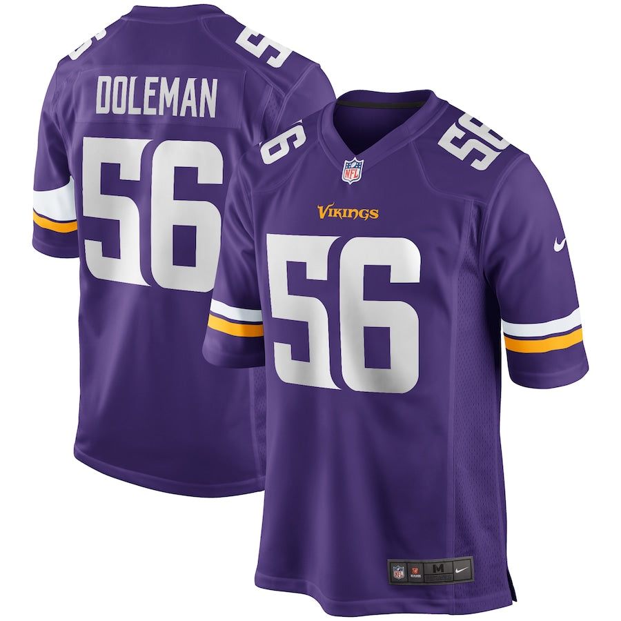 Minnesota Vikings Chris Doleman Game Purple Football Jersey product image