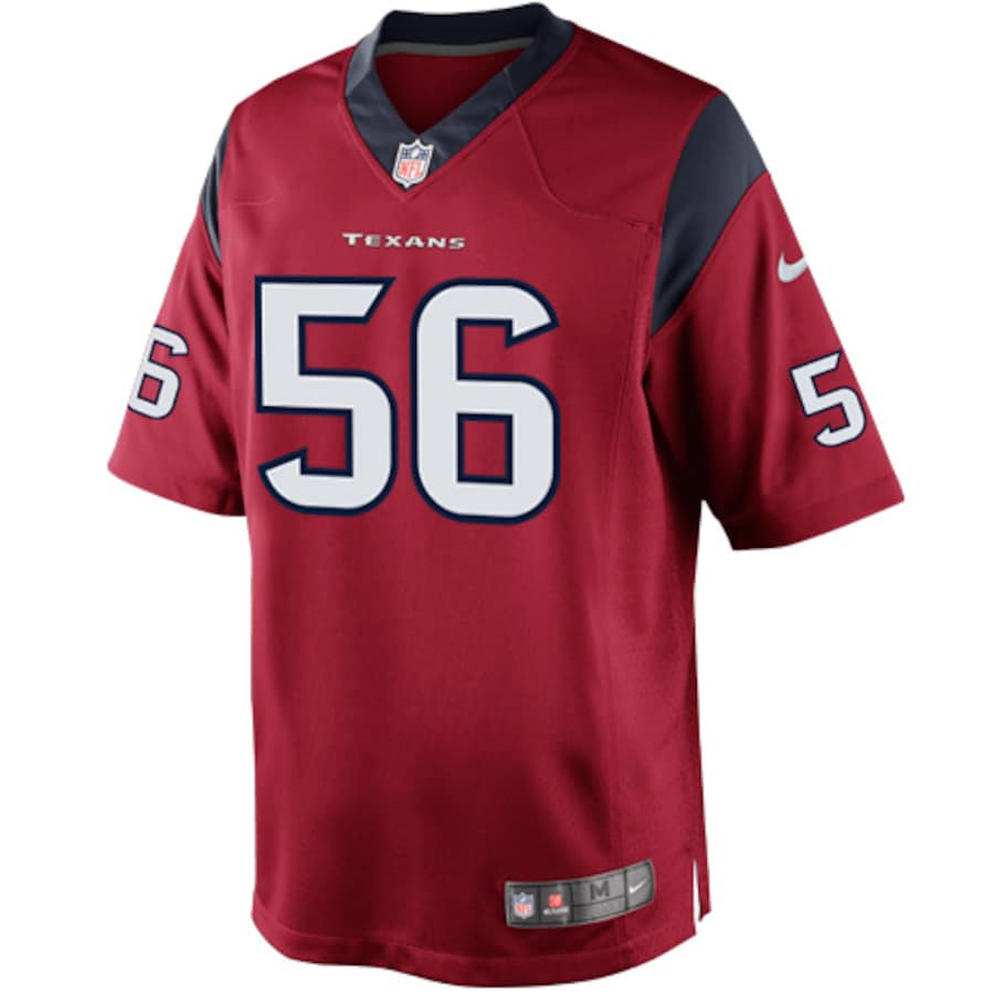 Houston Texans Brian Cushing Alternate Limited Red Football Jersey product image