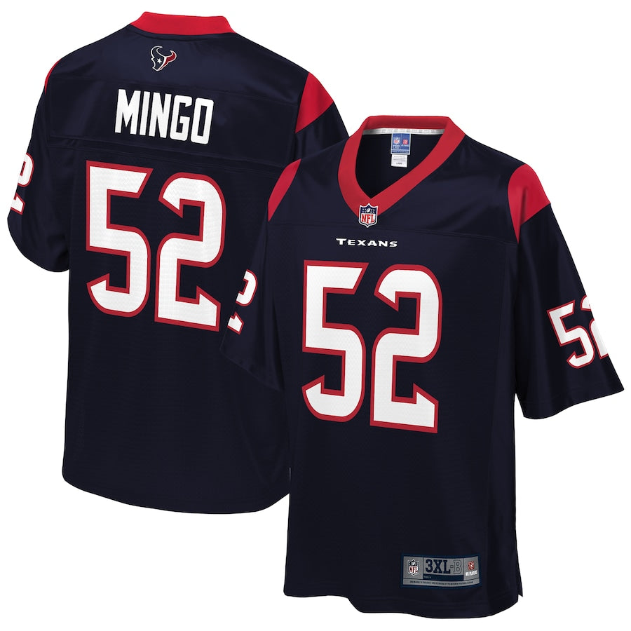 Houston Texans Barkevious Mingo Pro Line Big & Tall Navy Football Jersey product image