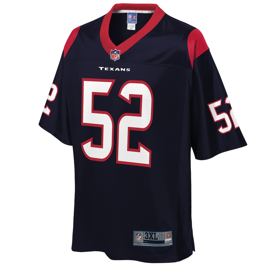 Houston Texans Barkevious Mingo Pro Line Big & Tall Navy Football Jersey product image