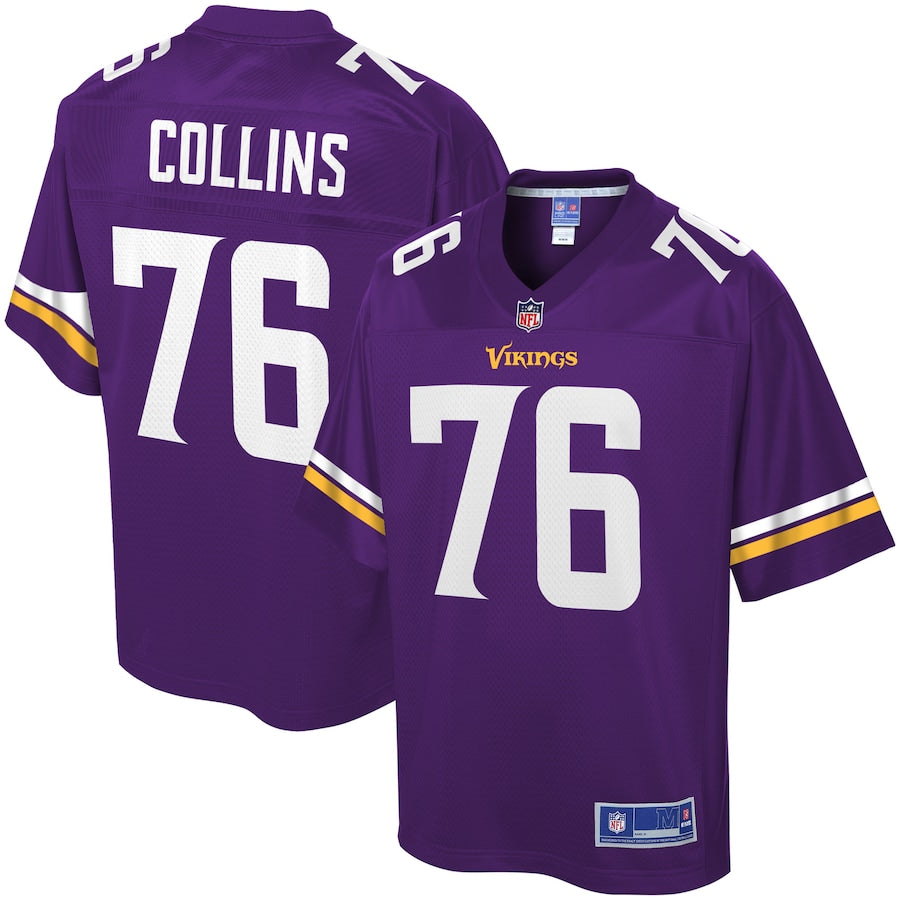 Minnesota Vikings Aviante Collins Pro Line Team Color Purple Football Jersey product image
