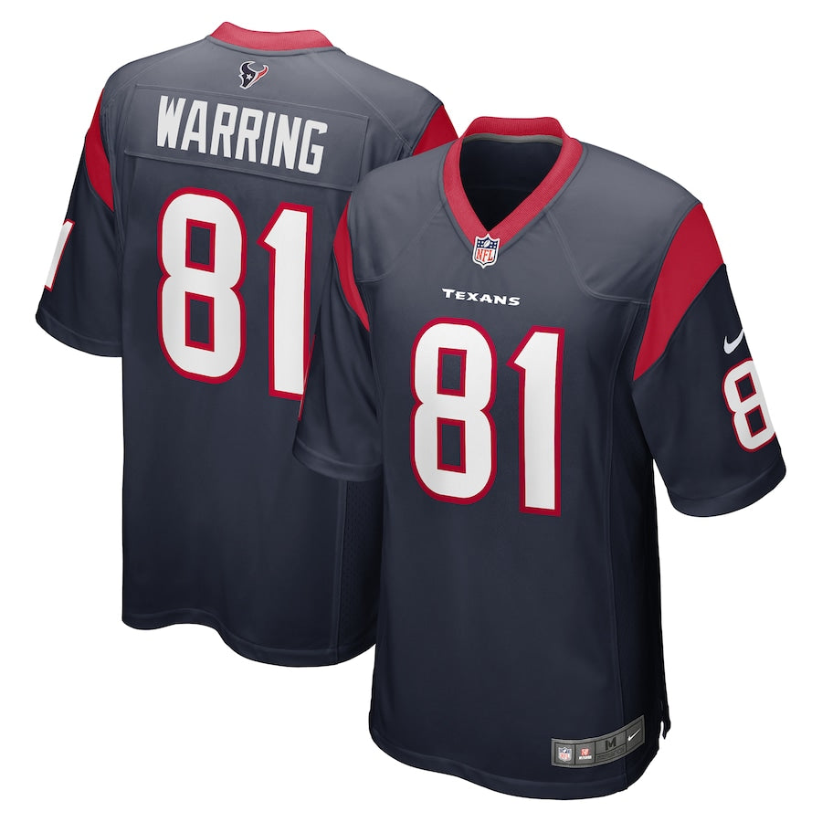 Houston Texans Kahale Warring Game Navy Football Jersey product image