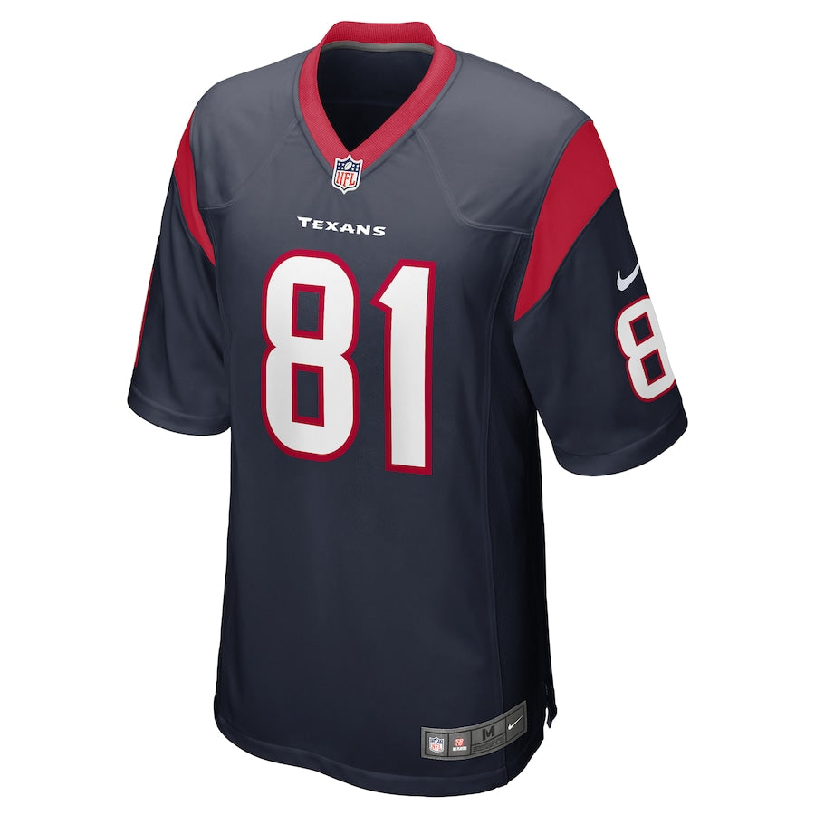 Houston Texans Kahale Warring Game Navy Football Jersey product image