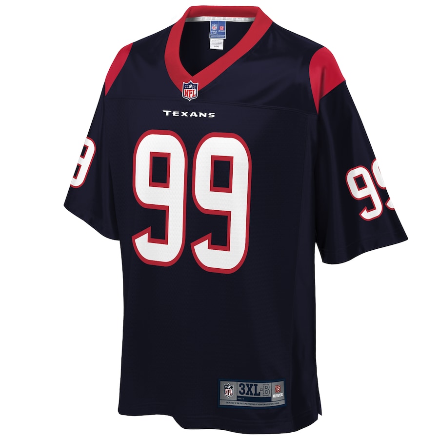 Houston Texans J.j. Watt Pro Line Big & Tall Team Color Navy Football Jersey product image