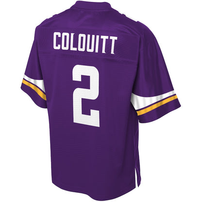 Minnesota Vikings Britton Colquitt Pro Line Purple Football Jersey product image