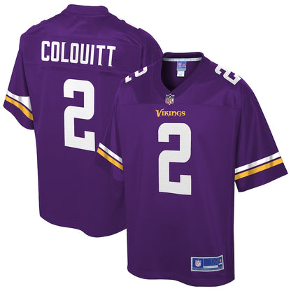 Minnesota Vikings Britton Colquitt Pro Line Purple Football Jersey product image