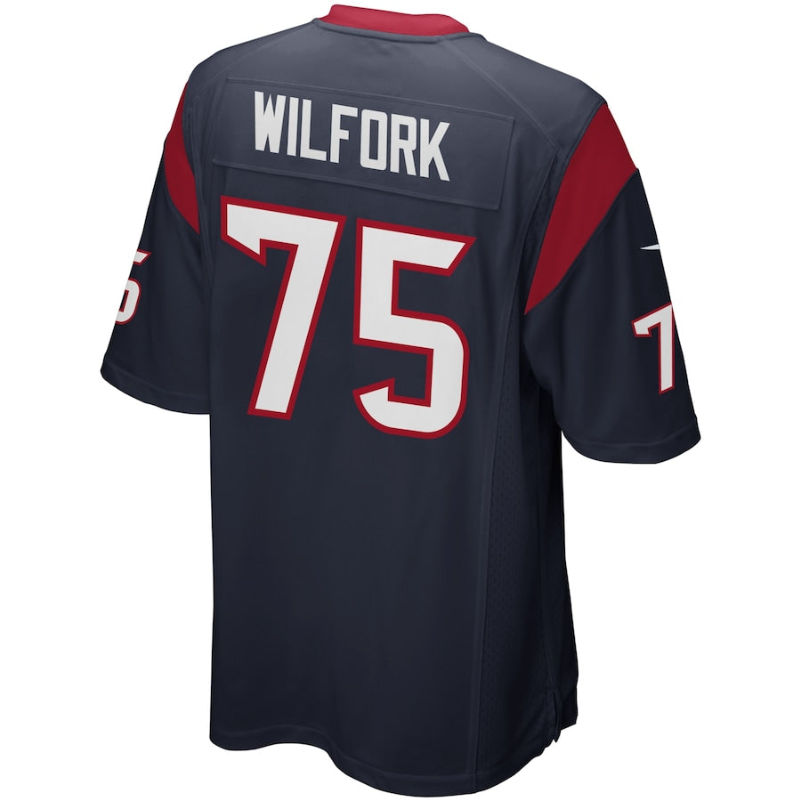 Houston Texans Vince Wilfork Game Navy Football Jersey product image