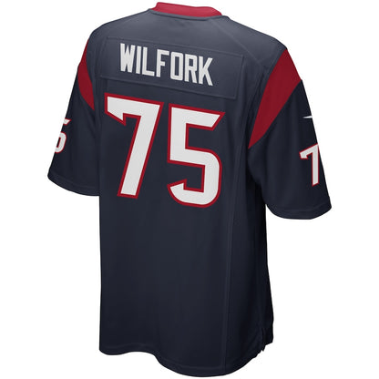 Houston Texans Vince Wilfork Game Navy Football Jersey product image