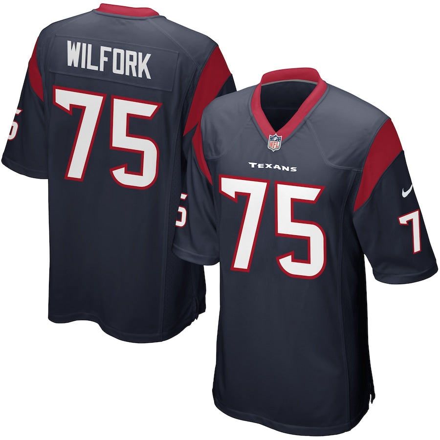 Houston Texans Vince Wilfork Game Navy Football Jersey product image