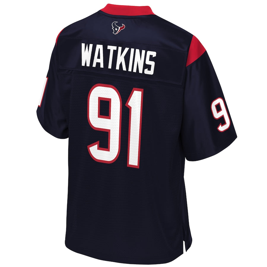 Houston Texans Carlos Watkins Pro Line Team Color Navy Football Jersey product image
