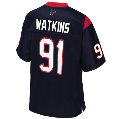 Houston Texans Carlos Watkins Pro Line Team Color Navy Football Jersey product image