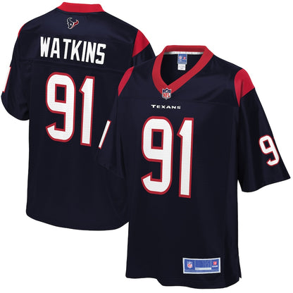 Houston Texans Carlos Watkins Pro Line Team Color Navy Football Jersey product image