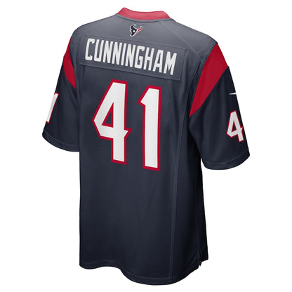 Houston Texans Zach Cunningham Game Navy Football Jersey product image
