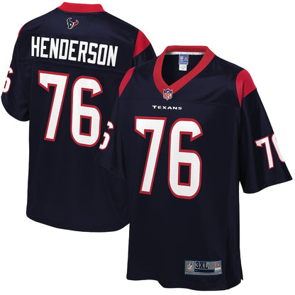Houston Texans Seantrel Henderson Pro Line Big & Tall Team Color Navy Football Jersey product image