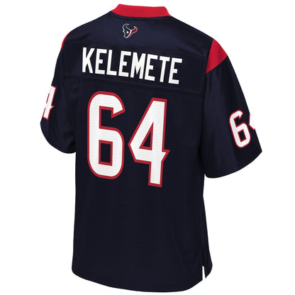 Houston Texans Senio Kelemete Pro Line Team Color Navy Football Jersey product image