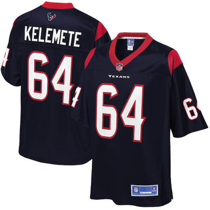 Houston Texans Senio Kelemete Pro Line Team Color Navy Football Jersey product image