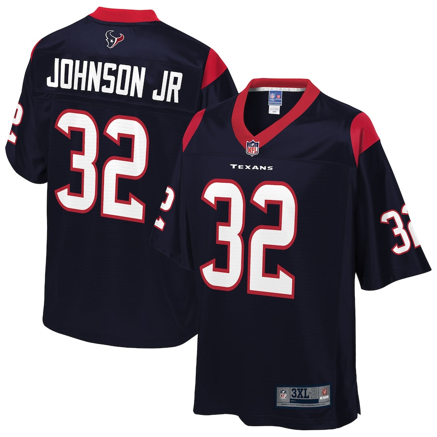 Houston Texans Lonnie Johnson Jr. Pro Line Big & Tall Navy Football Jersey product image