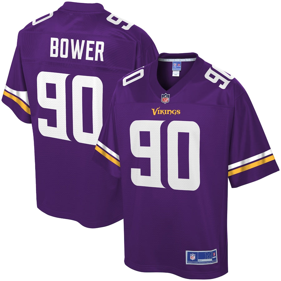 Minnesota Vikings Tashawn Bower Pro Line Team Color Purple Football Jersey product image