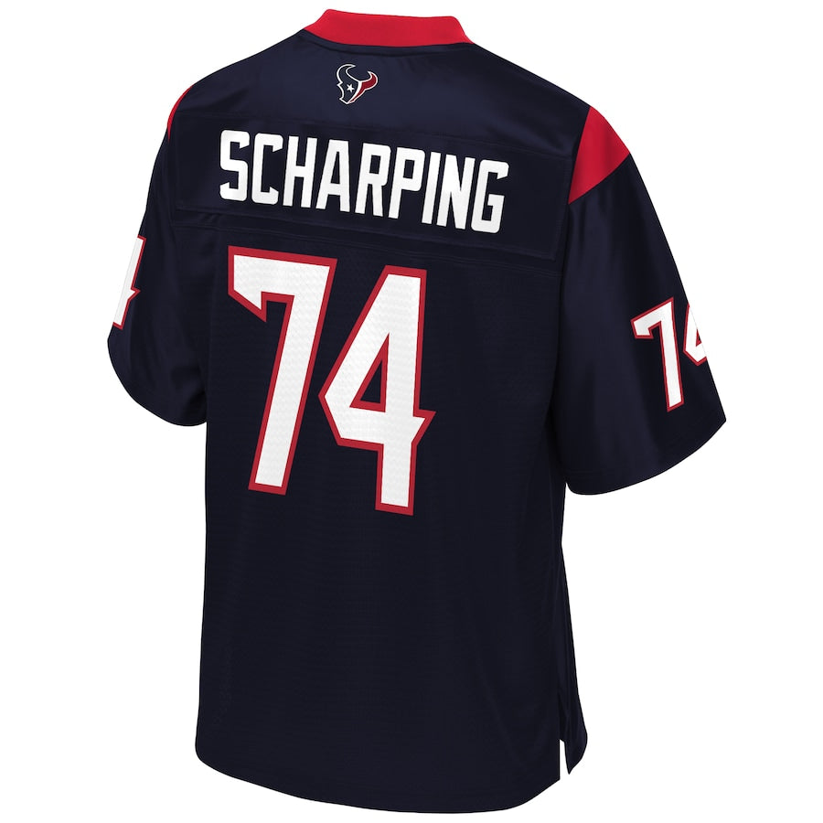 Houston Texans Max Scharping Pro Line Navy Football Jersey product image