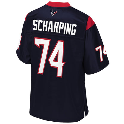 Houston Texans Max Scharping Pro Line Navy Football Jersey product image