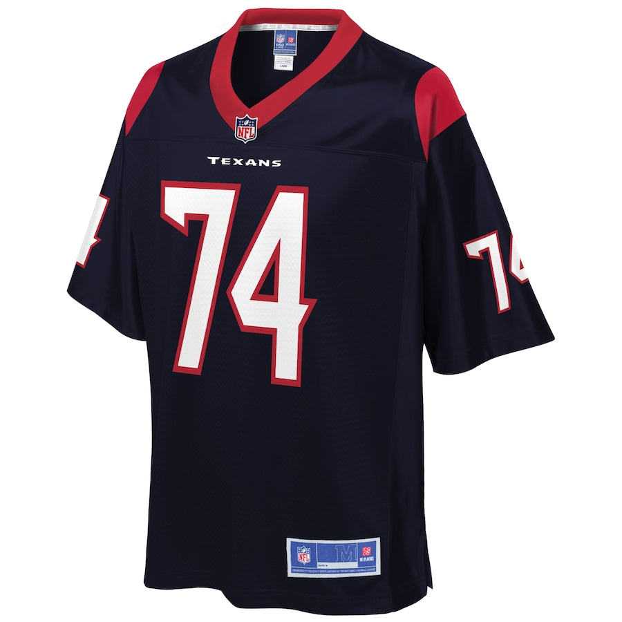 Houston Texans Max Scharping Pro Line Navy Football Jersey product image