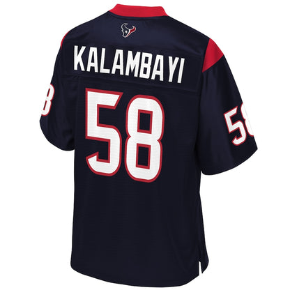 Houston Texans Peter Kalambayi Pro Line Navy Football Jersey product image