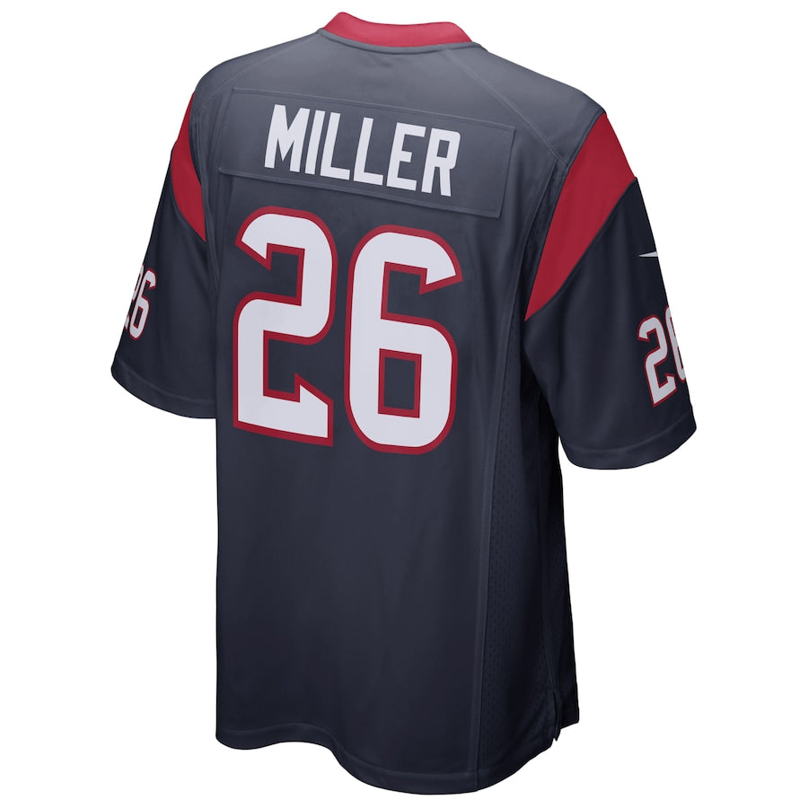 Houston Texans Lamar Miller Game Navy Football Jersey product image