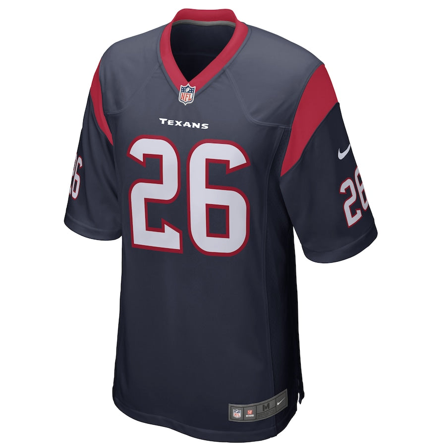 Houston Texans Lamar Miller Game Navy Football Jersey product image