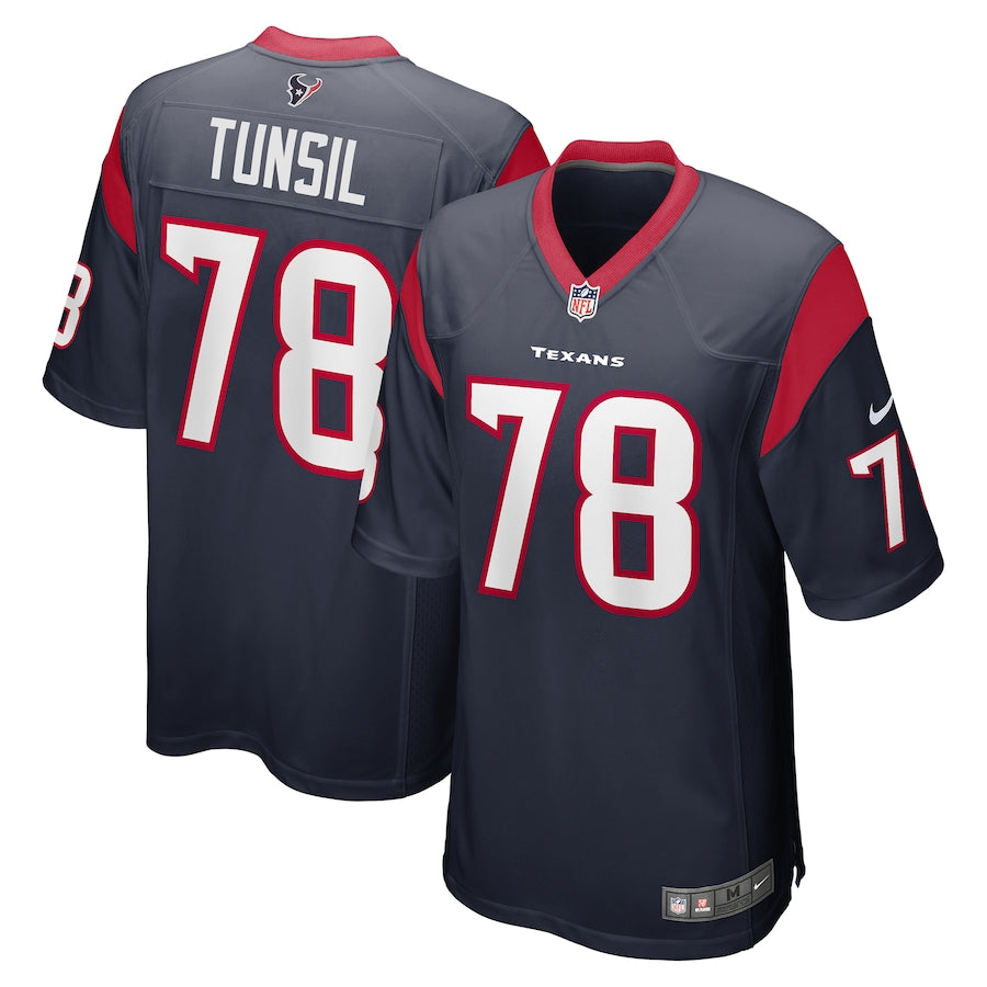 Houston Texans Laremy Tunsil Game Navy Football Jersey product image