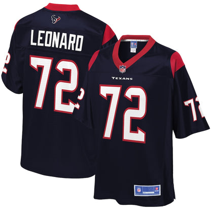 Houston Texans Rick Leonard Pro Line Navy Football Jersey product image