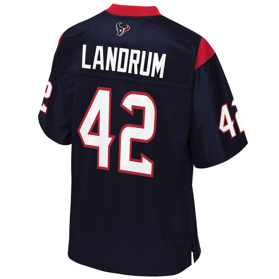 Houston Texans Chris Landrum Pro Line Big & Tall Navy Football Jersey product image